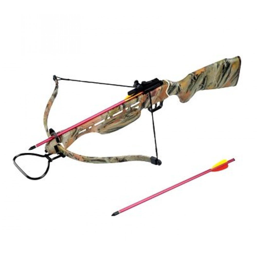 150 lb camouflage hunting crossbow bow