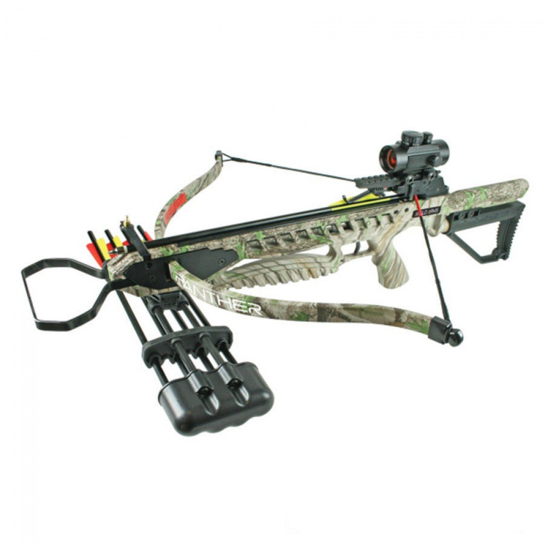 Panther 175lb Crossbow Rifle Kit With Red Dot Sight