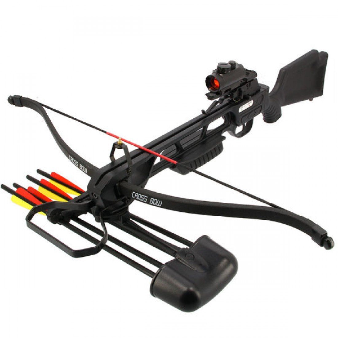 175lb Jaguar Crossbow Rifle Camouflage Or Black Kit With Red Dot Sight